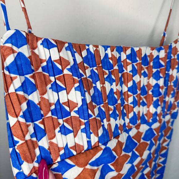 Anthropologie Maeve The Ophelia Sleeveless Linen Slim Micro Mini Dress 10 NWT - Picture 5 of 16